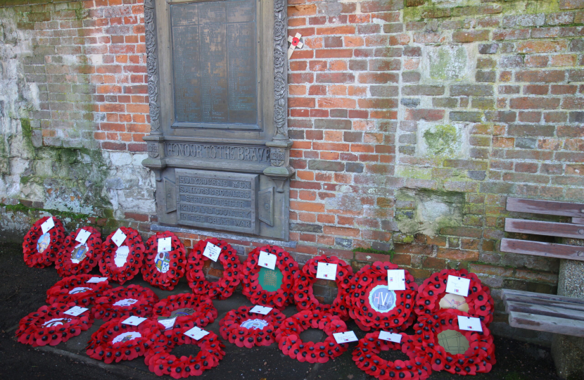Poppy wreaths at Holybourne